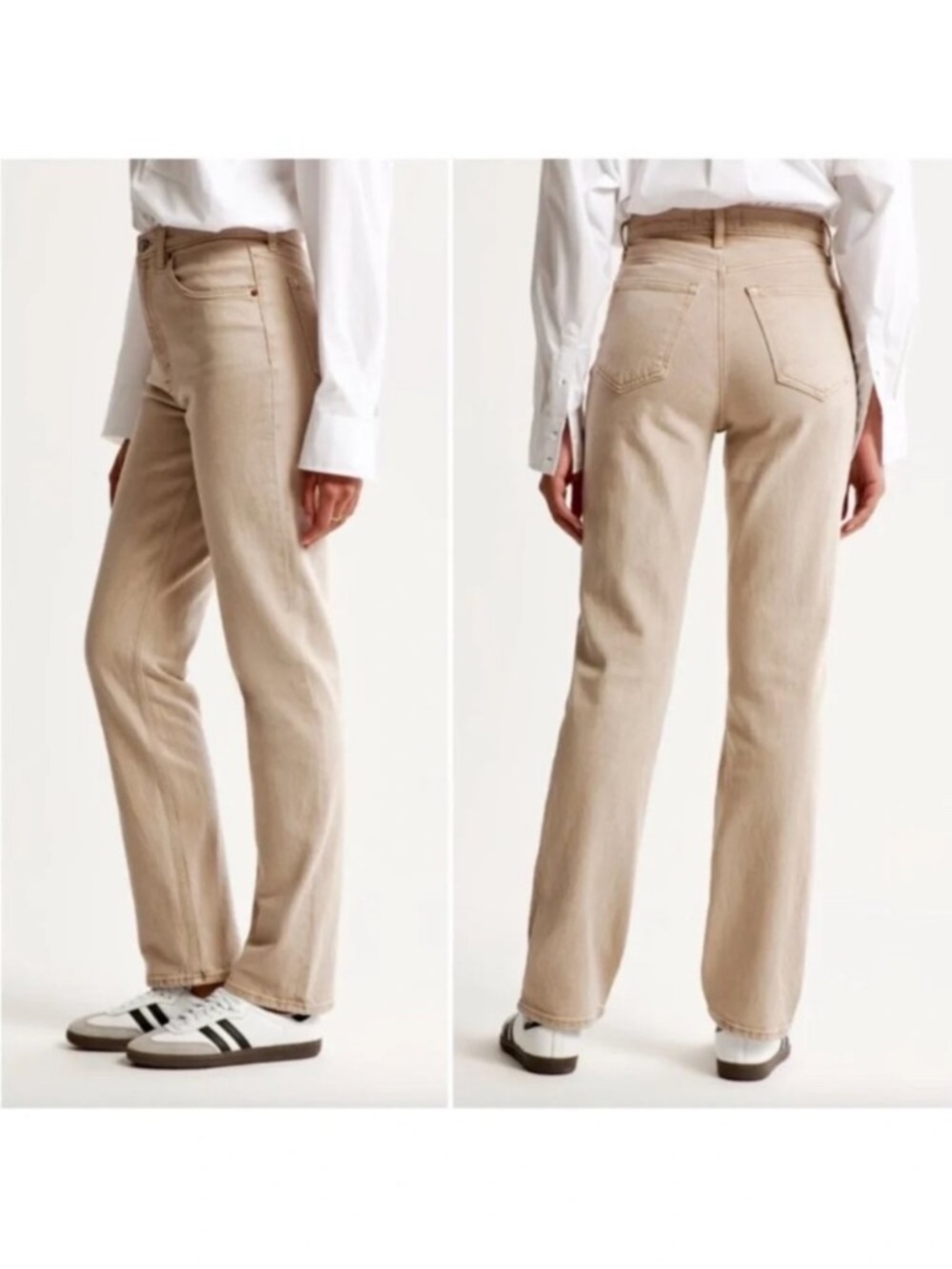 Abercrombie and fitch the 90’s straight ultra high rise jeans